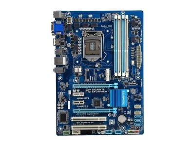 Gigabyte GA-Z77-DS3H Z77 LGA1155 DDR3 VGA ATX Motherboard Tested - Image 1 of 4