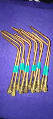 Punta de antorcha de calefacción de soldadura fuerte estilo Victor Uniweld, #5,6, se adapta a mezclador de mango serie 100 Foto 1 de 3