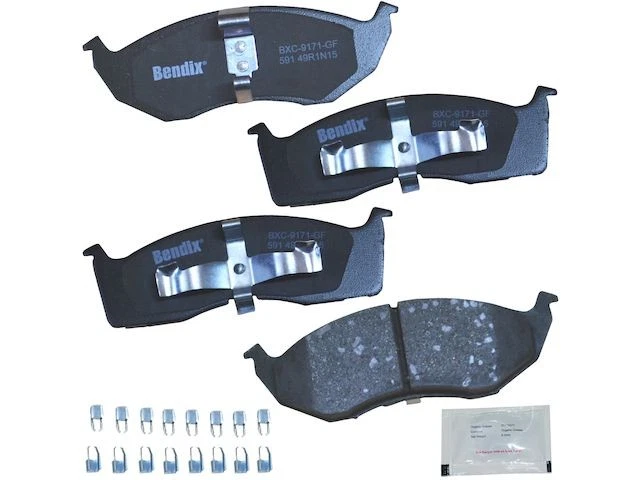 Juego de pastillas de freno delanteras para Dodge Intrepid 1993-1997 1994 1995 1996 DR432BJ Foto 1 de 1