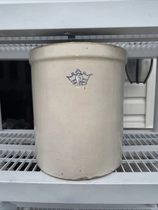Robinson Ransbottom 5 Gallon Blue Crown Stoneware Crock USA Gettysburg, PA - Picture 1 of 8