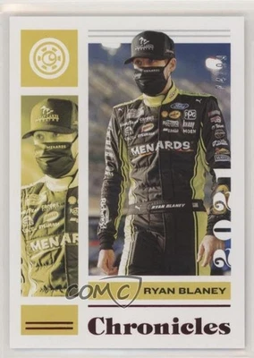 2021 Panini Chronicles Red /99 Ryan Blaney #16 - Image 1 of 2