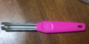  Tupperware Apple Corer Stainless Pink - 6903A-5 New - Picture 1 of 4