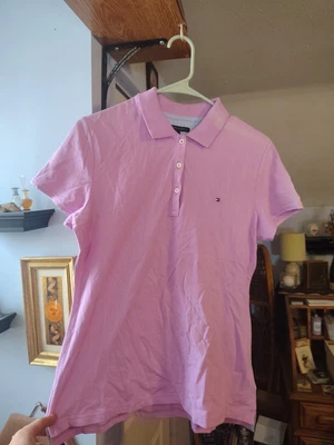 Tommy Hilfiger женщин большой фиолетовый фиолетовый рубашка-поло - Изображение 1 из 4