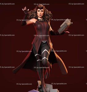Wanda Bruja Escarlata V5 ¡Realista! ¡Impreso en 3D! ¡Pintado o sin pintar! - Imagen 1 de 9