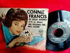 CONNIE FRANCIS Io sola andr 45rpm + PS 1962 ITALY EX+ First Pressing