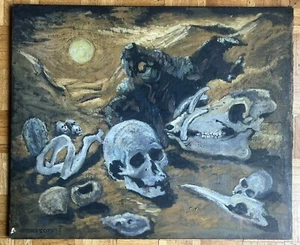 Kenneth Jameson 1913–1996 Oil on Canvas 1953 - Surrealist Graham Sutherland era - Picture 1 of 16