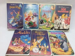 7 WALT DISNEY BLACK DIAMOND VHS COLLECTION HOME VIDEOS MOVIE CLASSICS FILM SET 1 - Picture 1 of 12