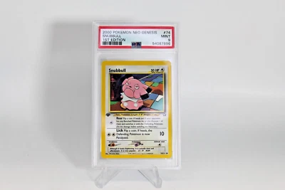 2000 Pokemon Neo Genesis 1st Edition Snubbull 74/111 PSA 9 Mint 54087896 - Image 1 of 2