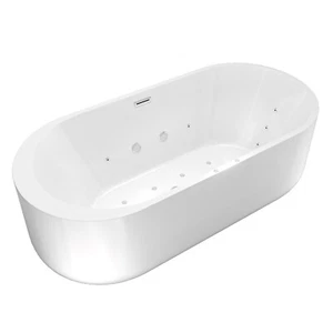 freistehende Badewanne Wanne F26 170x80cm Whirlpool Luft & Wasser - Bild 1 von 6