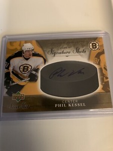 2006-07 UD Sweet Shot Hockey Phil Kessel Signature Shots Rookie Auto RC Bruins