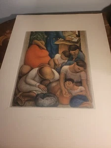 Palace Of Cortez Cuernavaca Head Of Slain Indian by Diego Rivera printed - Picture 1 of 12