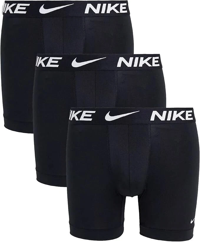 Nike Essential Micro Men’s Dri-FIT Boxer Briefs 3-Pack - Black Size L