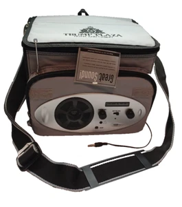 Trump Plaza Hotel Casino AM/FM Radio Cooler Bag Built-in Speaker System AuxInput - Picture 1 of 14