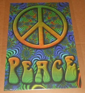Peace Fractal Poster 34x22 RARE - Picture 1 of 2