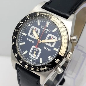 Orologio Uomo Tissot PRS 516 Cronografo J562/662 Quarzo Quadrante Blu - Foto 1 di 8