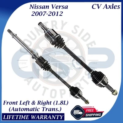 GSP OEM Front CV Axles For 2007-2012 Nissan Versa 1.8L Automatic Lifetime Warra. - Image 1 of 4