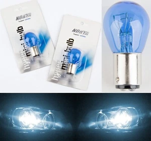 Nokya 1157 Nok5214 21/5W White Two Bulbs Stop Brake Tail Light Replacement Stock - Picture 1 of 11