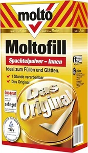 Molto Innen Moltofill 1kg weiß Spachtelpulver Spachtel Reparatur Pulver - Bild 1 von 2