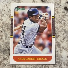 2021 Donruss Base Retro 1987 #247 Rickey Henderson - New York Yankees