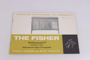 Fisher Philharmonic Konsole P-290 Bedienungsanleitung & Garantie === Original! - Bild 1 von 6