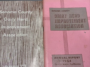Sonoma Couny Dairy Herd Improvement Association Annual Reports- 1964 & 1972 - Imagen 1 de 3