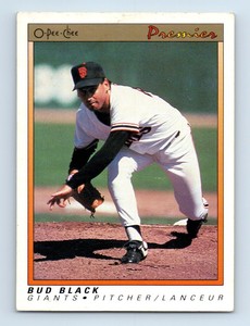 1991 O-Pee-Chee Premier Bud Black San Francisco Giants #9