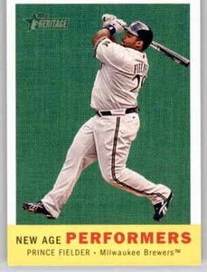 2008 Heritage New Age Performers Prince Fielder Insert MLB PWE Brewers #4 - Picture 1 of 2