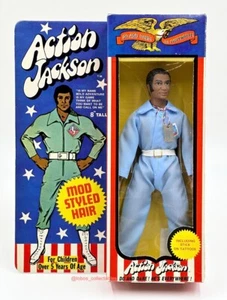 ACTION JACKSON BLACK RARE FIGURE MEGO 1971 - Picture 1 of 13