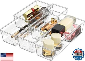 Poerlve Drawer Organizer, Makeup Organizer, Desk Drawer Organizer, Acrylic St - Picture 1 of 5