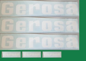 GEROSA BIANCO WHITE STICKERS ADESIVI - Picture 1 of 1