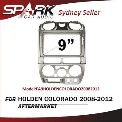 9" FACIA KIT Fascia Dash Plate Panel For Holden Colorado 2008-2012 Round Air Con - Image 1 of 2