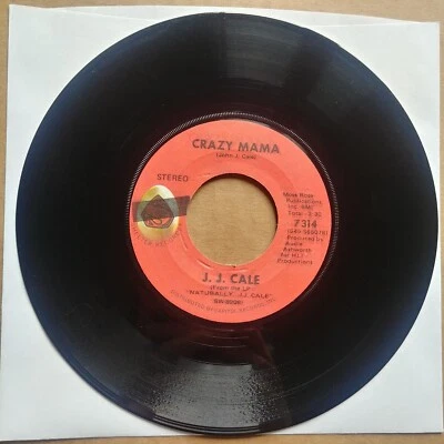 J.J. CALE Crazy Mama/	Don't Go To Strangers 45 7" POP ROCK Record Vinyl Records Foto 1 de 2