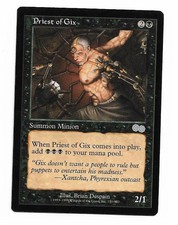 Magic the gathering ~ MTG ~ 1x Priest of Gix ~ Urza's Saga ~ LP