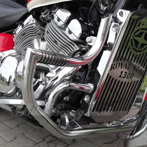 Yamaha Royal Star XVZ 1300 Edelstahl Sturzbügel Motorschutz mit Fußrasten - Bild 1 von 12