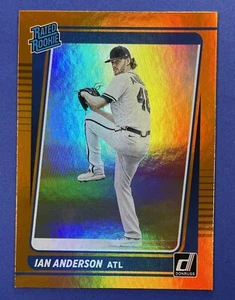 2021 Donruss Ian Anderson #47 Orange Prizm Rated Rookie - Picture 1 of 3