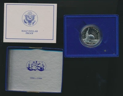 USA: 1986 50c The first Statue of Liberty Ellis Island Commemorative Proof Coin - Image 1 of 2