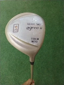 SQUARE TWO AGREE II WOMEN'S LPGA PRO # 5 WOOD 20* TITANIUM RH 42" STEEL SHAFT - Picture 1 of 19