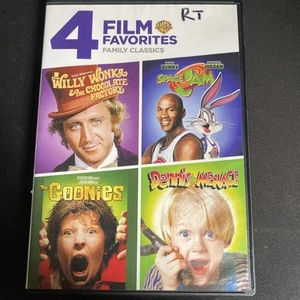 Willy Wonka/ Space Jam/ Dennis Menace/ Goonies 4-Film Family Favorites (DVD) - Picture 1 of 8