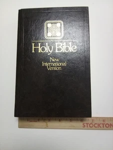 1979 Holy Bible New International Version,Zondervan,TABS ADDED,Brown Hardcover - Picture 1 of 17