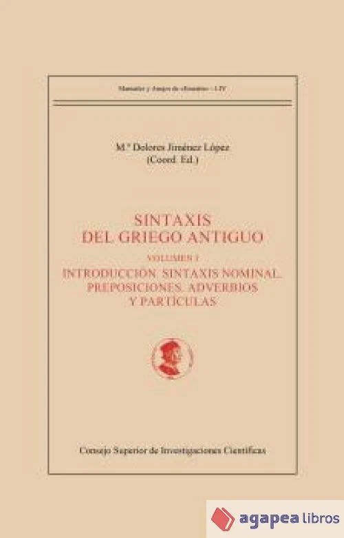 Sintaxis del griego antiguo. NUEVO. ENVÍO URGENTE (Librería Agapea) - Imagen 1 de 1