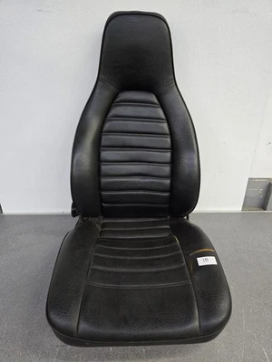NICE USED ORIGINAL RECARO PORSCHE 911 912E BLACK VINYL PASSENGER BUCKET SEAT #18 — 第 1/4 张图片