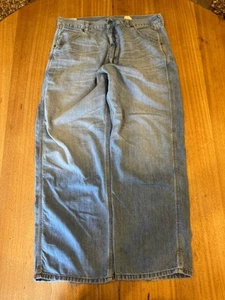 Vintage Y2K Abercrombie & Fitch Jeans Baggy 34x32 Wideleg Skater Distressed - Picture 1 of 8