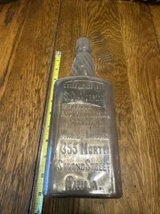 - 1890er ANTIKE S.C. WORMAN, WHISKEYFLASCHE! - Bild 1 von 24