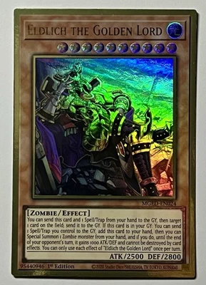 Eldlich The Golden Lord MGED-EN024 (NM) Premium Gold Rare 1st Edition YuGiOh! - Image 1 of 3