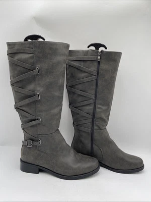 Botas Carly de pantorrilla extra anchas grises talla 11XWC Journee Collection nuevas sin caja Foto 1 de 4