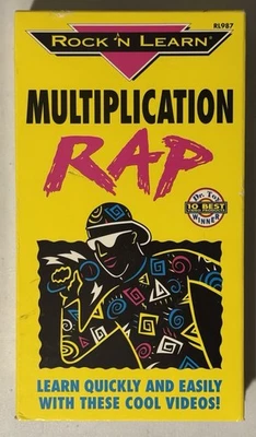 1999 Rock N Learn VHS Multiplication Rap  Educational Math Music Video Tape - Image 1 of 3