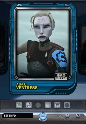 Topps Star Wars Card Trader 2025 Base Series 3 Hologram Tier 6 - Asajj Ventress - Image 1 of 2