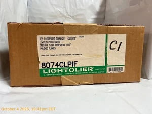 Lightolier 8074CLPIF Recessed Flourescent Downlight Lumiplus Cross Baffle - Picture 1 of 3