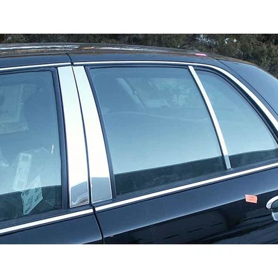 6 piezas. Juego de postes de pilar cromados FX de lujo aptos para Mercury Grand Marquis 1992-2011 Foto 1 de 4