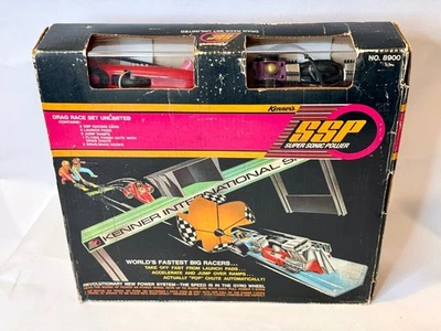 Vintage Kenner SSP DRAG RACE SET UNLIMITED Unused in Box w/ Cars + Free ship - Image 1 of 4